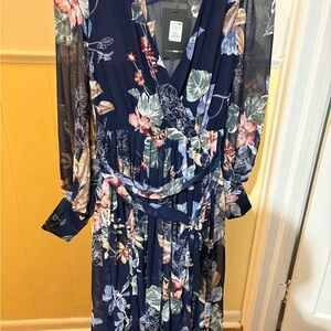 Floral Navy Dress